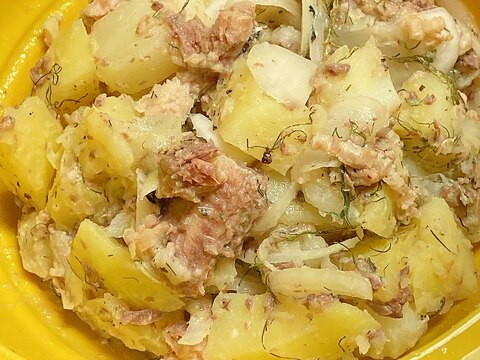 缶詰を使って★いわしとディルのポテトサラダ